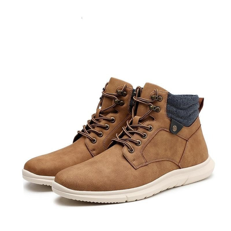 Classic men's casual leather boot - decar