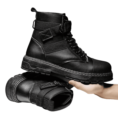 Bota masculina ankle boot com fivela em couro - nassar